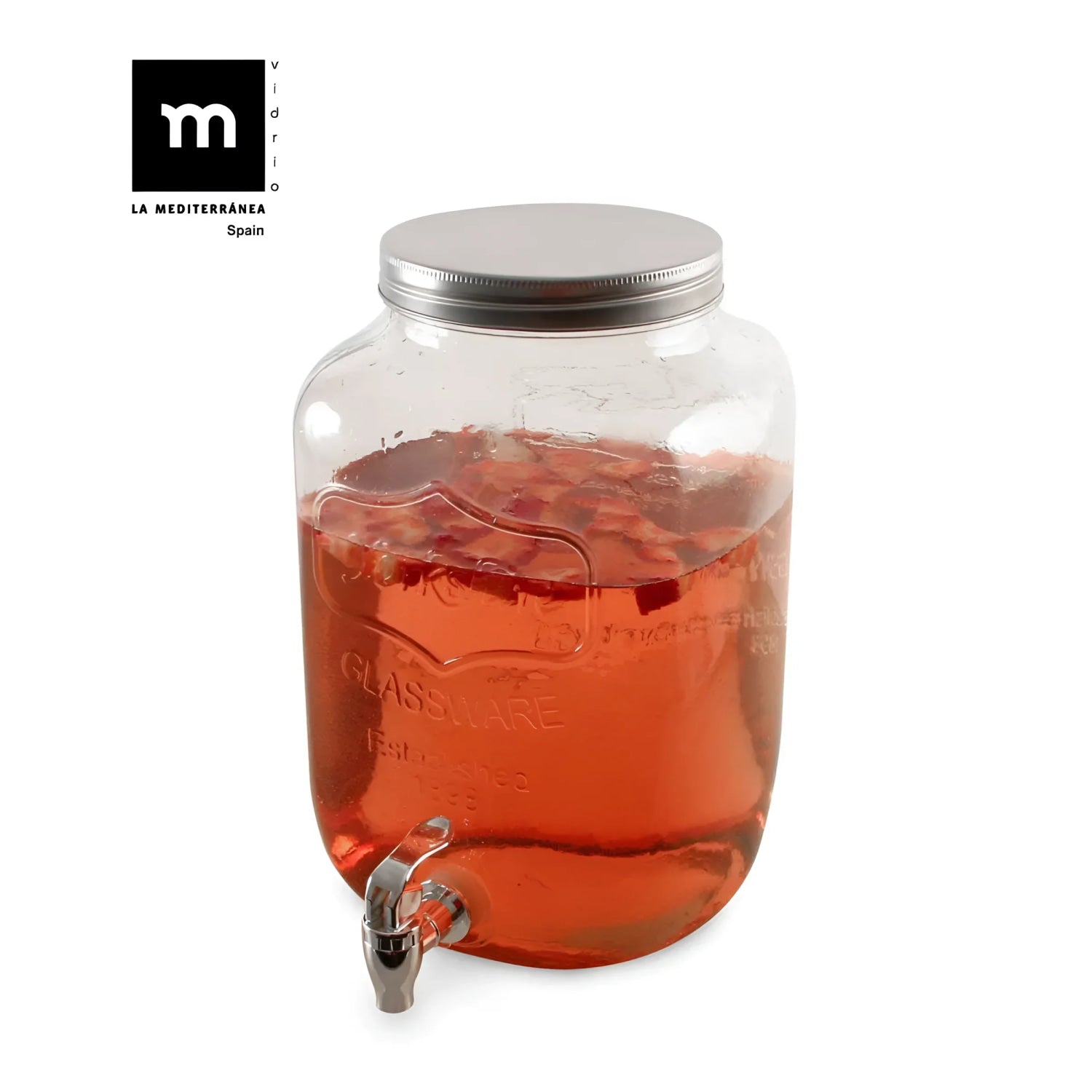 4L glass Drinks Dispenser Rustik