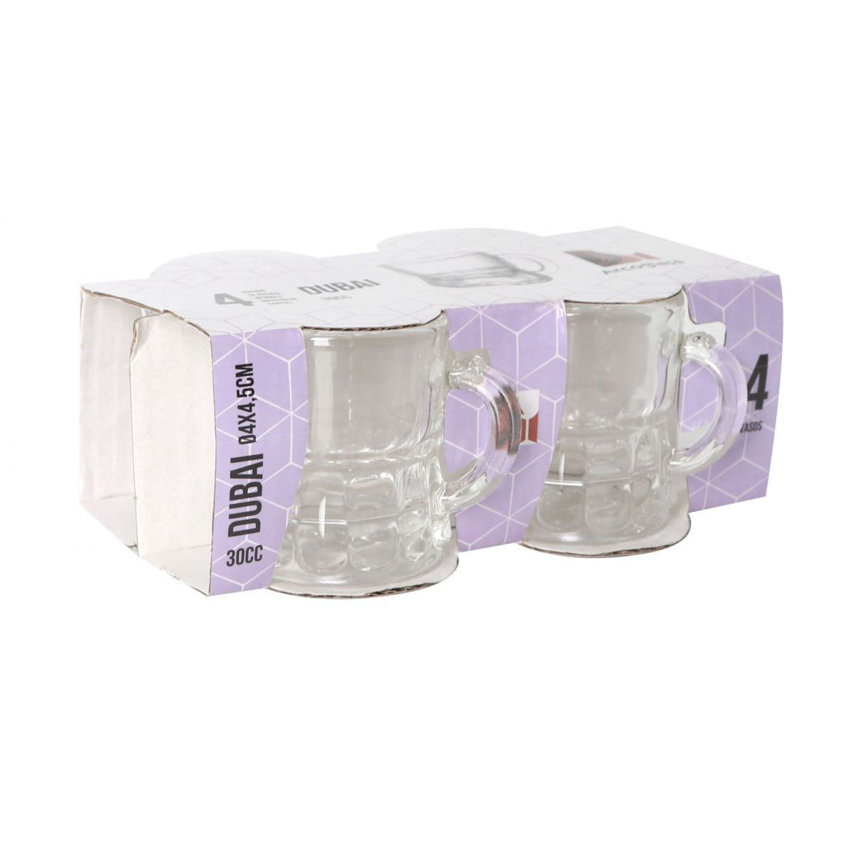 4x Mini tankard shot glasses 30ml Dubai