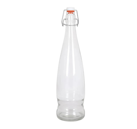 1L Glass Swing Flip Top Lid Bottles water wine Cider Reusable Home Eva