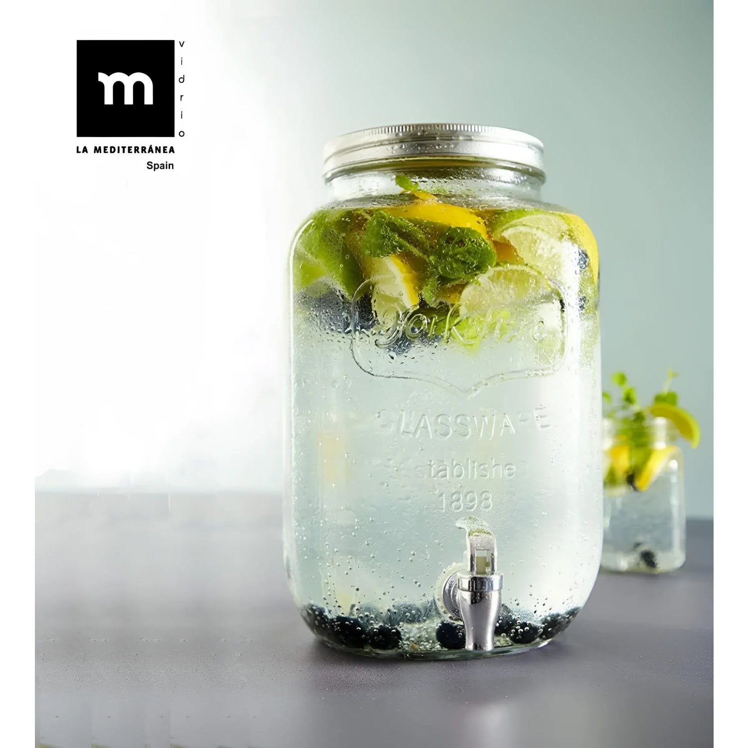 8L glass Drinks Dispenser Rustik