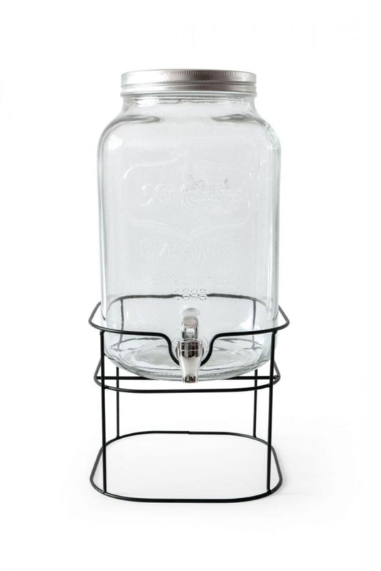 8L glass Drinks Dispenser Rustik With Stand