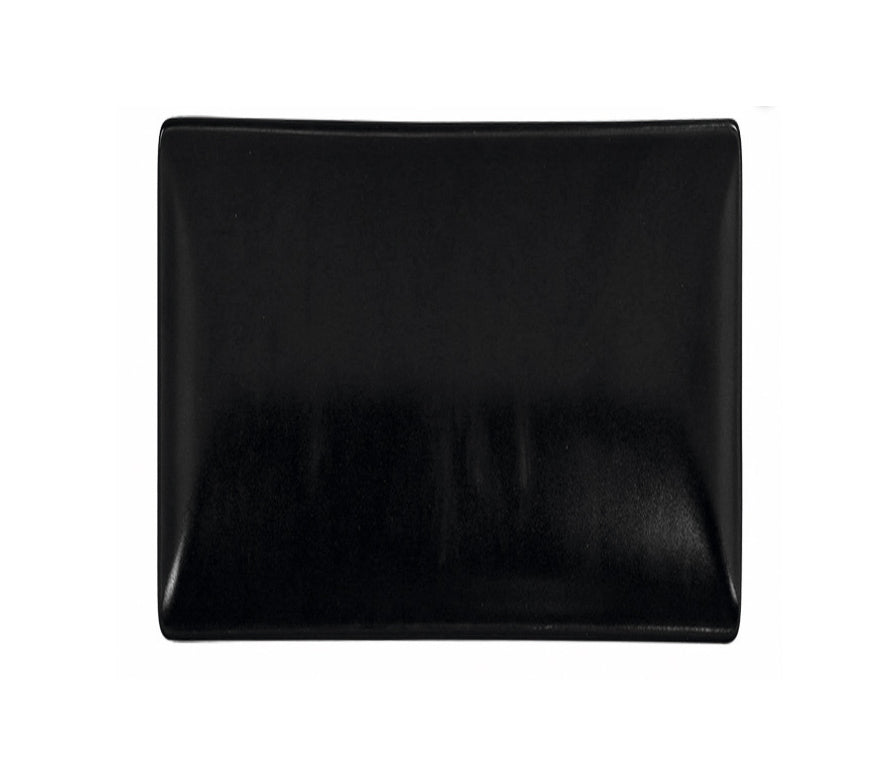 Ming Black dinner plate 30x30cm square Stoneware Viejo Valle