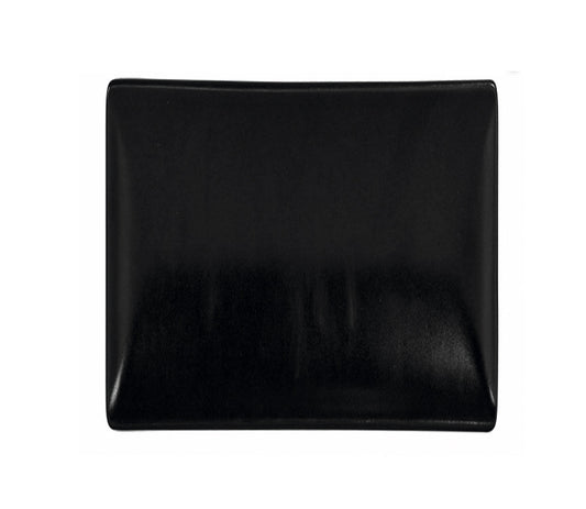 Ming Black dinner plate 30x30cm square Stoneware Viejo Valle