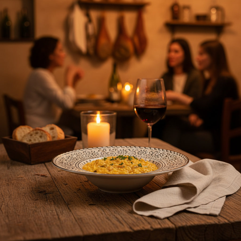 Sole Risotto plate pasta bowl 28cm Stoneware