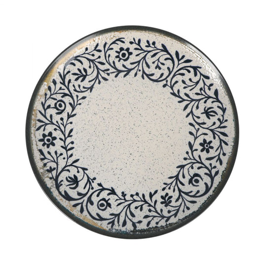 Nira 26cm dinner plates Embossed Stoneware