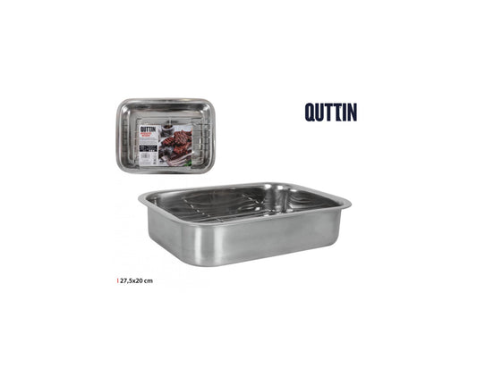 Oven tray Metal with Grill 27.5x20cm Quttin