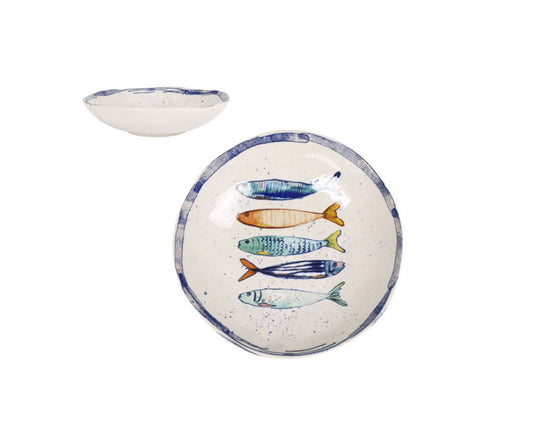 Peixe Iberica irregular shape 21cm pasta bowls Stoneware
