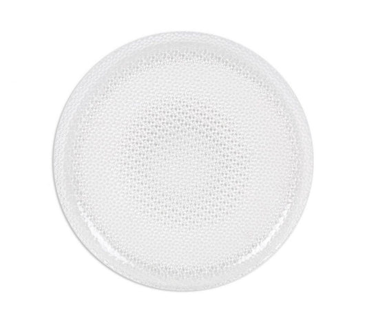 Tuana 27cm Dinner plates hand made glass Clear glass
