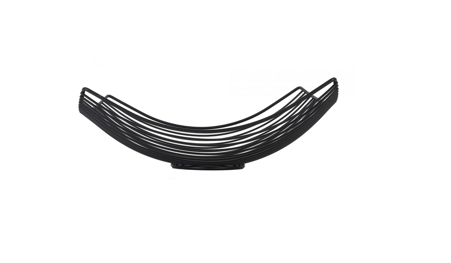 Metal fruit bowl balck Confortime 31x23x10cm