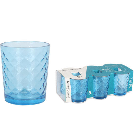 Axel diamonds Blue 360ml drinking glass