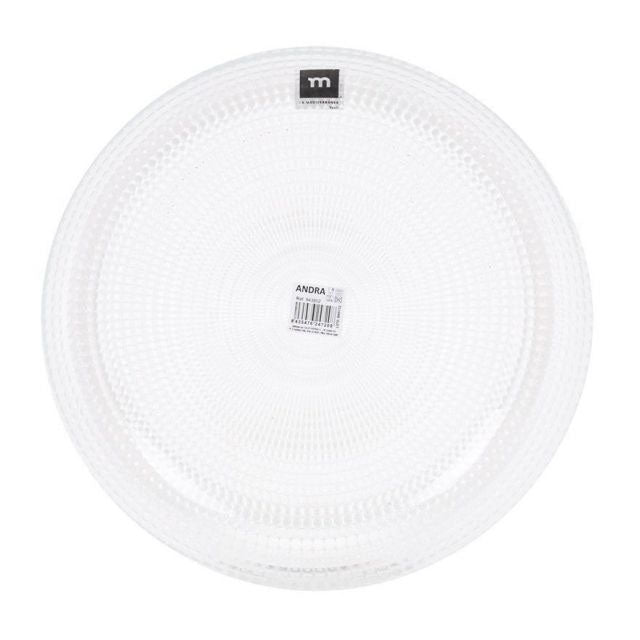 Andra Hand Made glass made dessert plate 19cm La Mediterranea