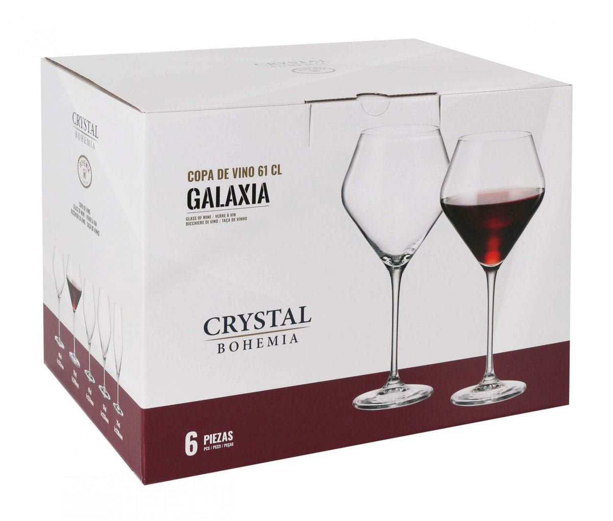 Bohemia Crystal Galaxy wine glasses 610ml