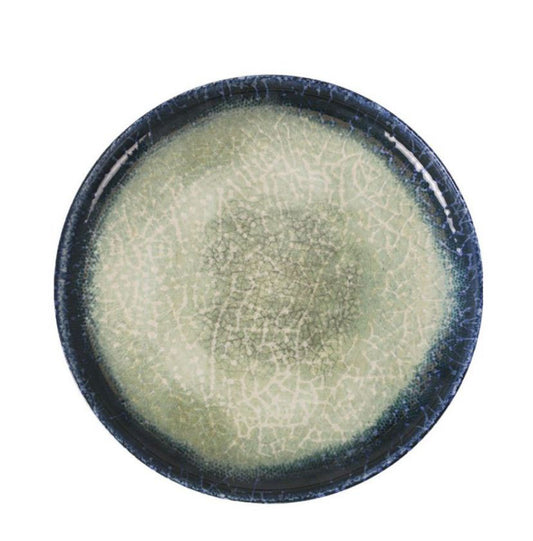 Nordic Olaf 25cm Stoneware Dinner plates Green blue Restaurants
