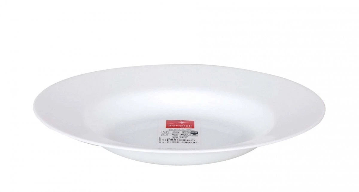 Bormiolli Rocco Tempered glass DEEP plate bowl 24x3.5cm Toledo