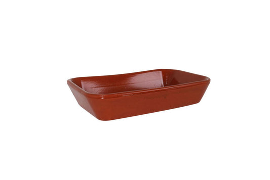 Azofra rectangular Spanish terracotta oven dish 29x20x6cm