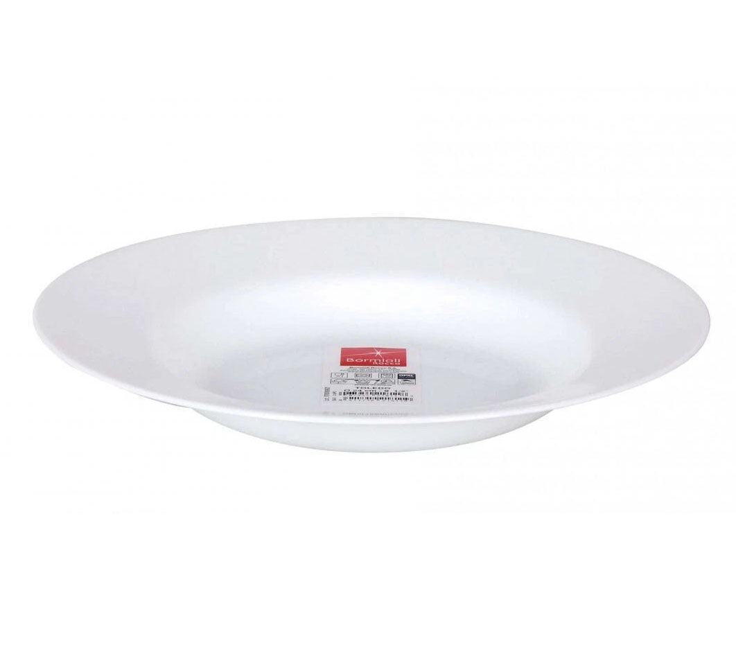 Bormiolli Rocco Tempered glass DEEP plate bowl 24x3.5cm Toledo