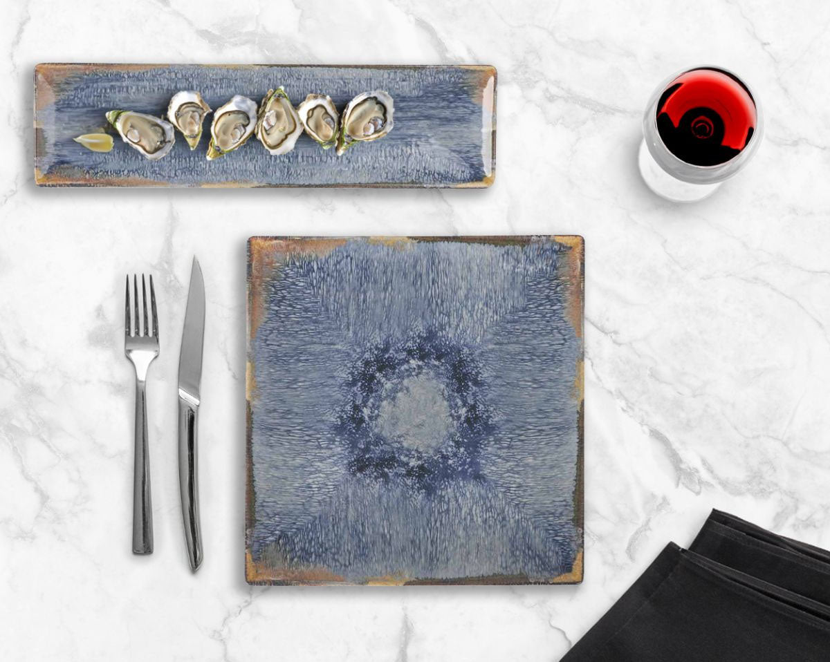 Aelia rectangular 20x13cm dessert side plates