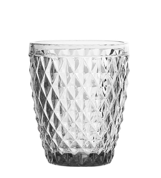 Sidari Clear Tumblers 270ml vintage diamond