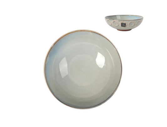 Almudena grey 19.5cm pasta bowls Embossed Stoneware La Mediterranea