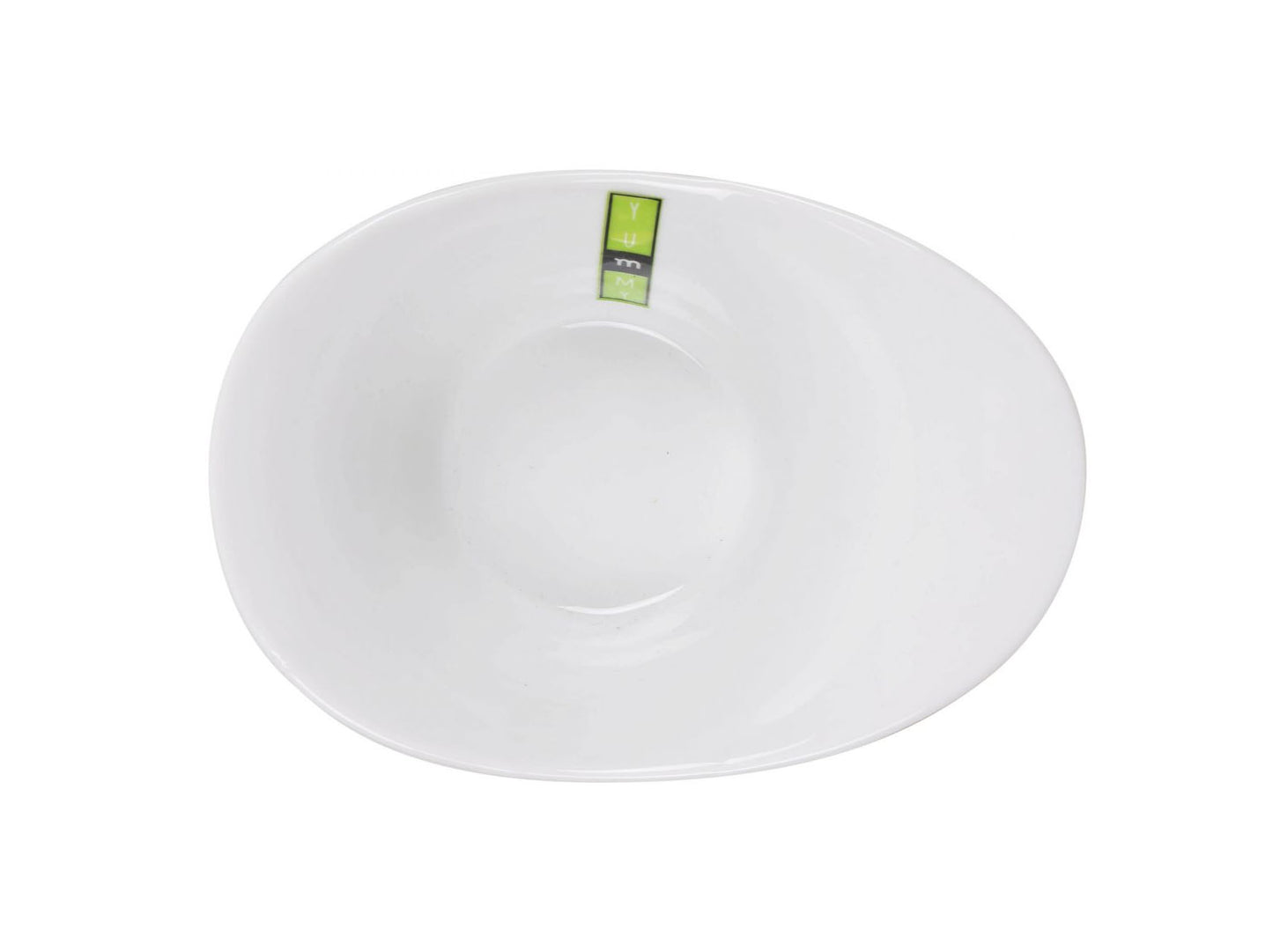Yummy White porcelain salad bowl 18.4x13x7.3cm