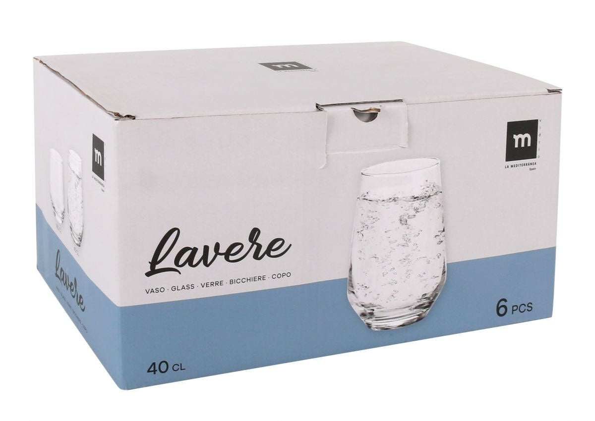 Drinking glass tumbler stemless wine glass 400ml Lavere