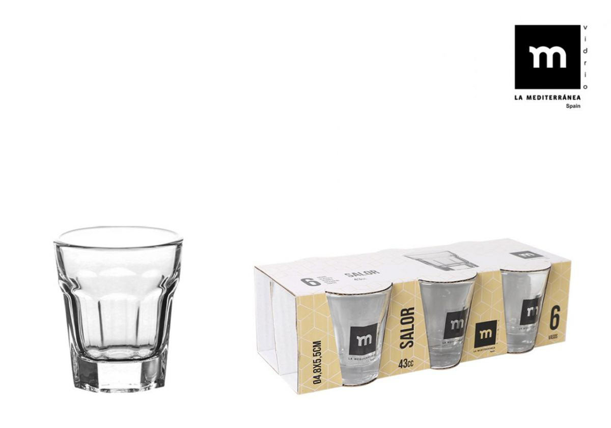 Shot glasses 43ml SALOR pack of 6