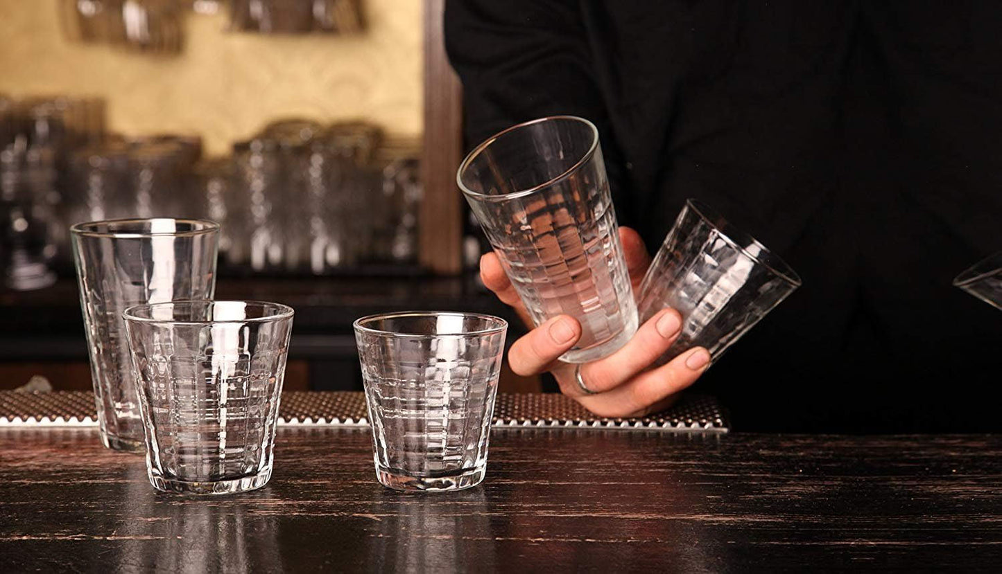 Duralex Prisme Clear Highball drinking glasses 500ml