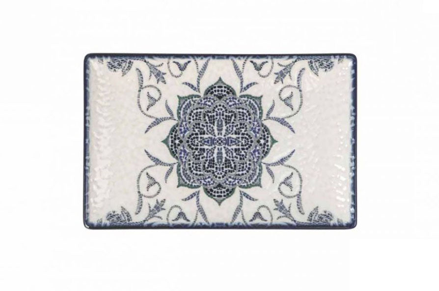 Rosetta rectangular 20x13cm dessert plates