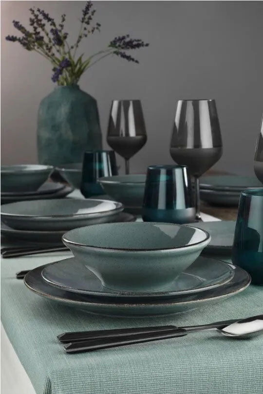 Salvora blue dinner plate 30cm Stoneware