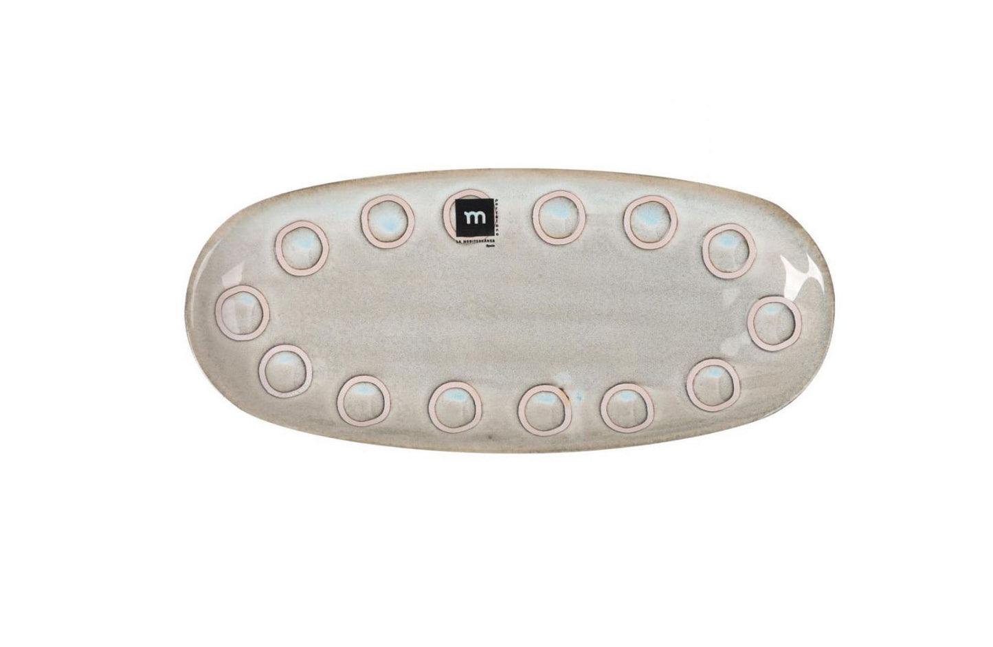 Almudena Grey 29x13.5cm Dessert plate starters tapas dish