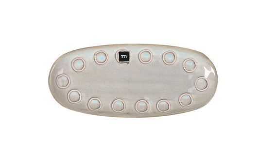 Almudena Grey 29x13.5cm Dessert plate starters tapas dish