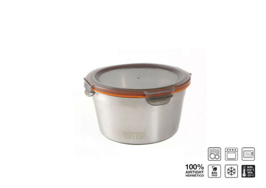 Food storage containers Microwave safe Stainless Steel Hermetic 2000ml Quttin