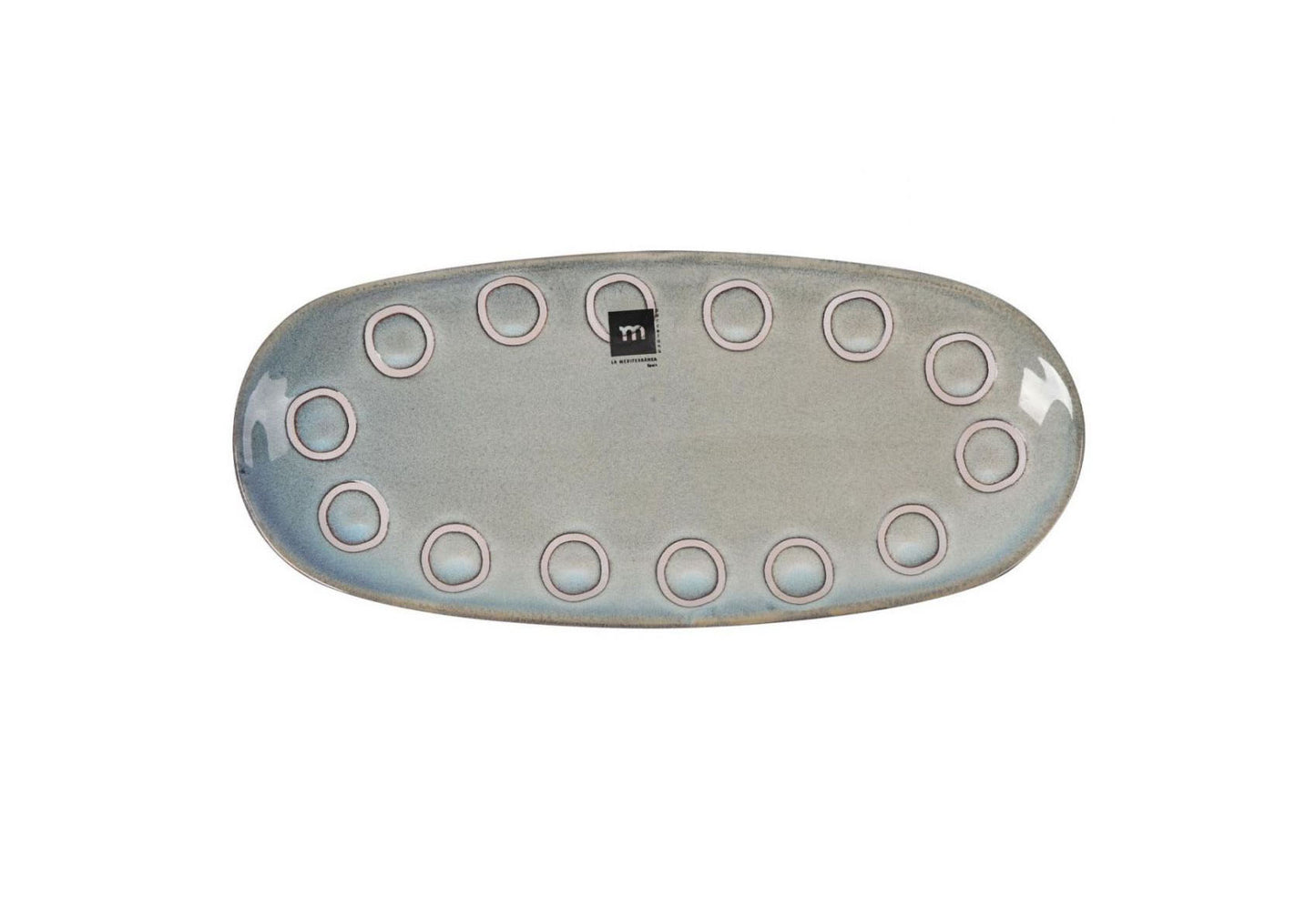 Almudena Grey 33x14.8cm Dessert plate starters tapas dish