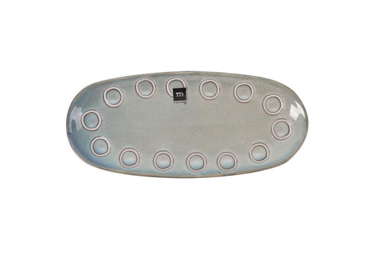 Almudena Grey 33x14.8cm Dessert plate starters tapas dish