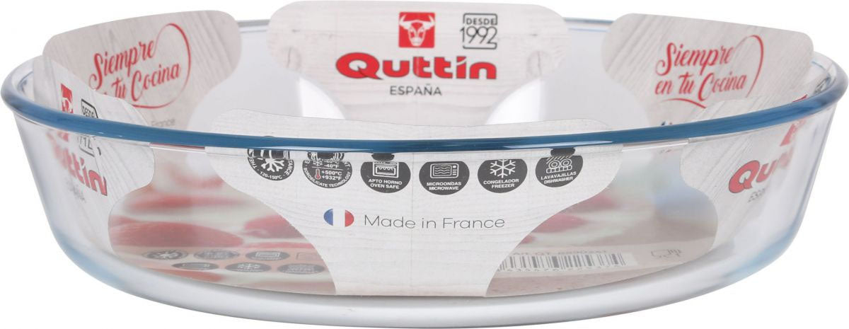 Round Oven dish Tin bakeware roasting 26cm / 2.2L Quttin