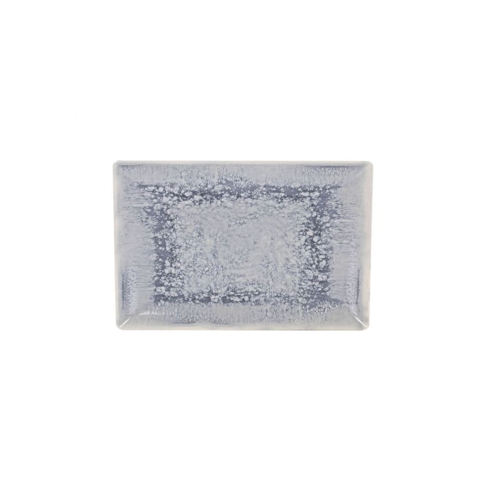 Adhara rectangular 25x15cm dessert plate Stoneware Grey Blue Flat tapas plate