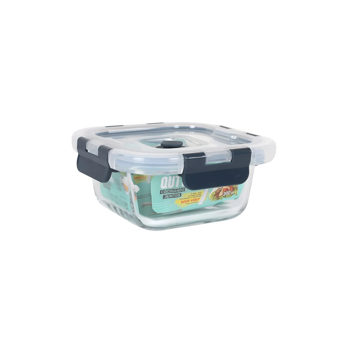 Air vacuum 300ml food containers kitchen storage pump QUTTIN