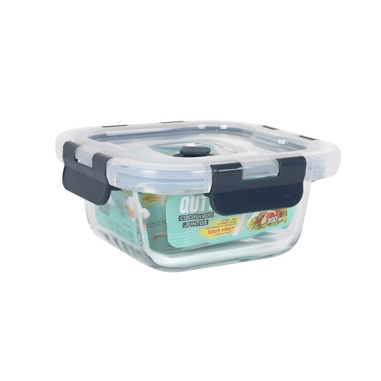Air vacuum 300ml food containers kitchen storage pump QUTTIN