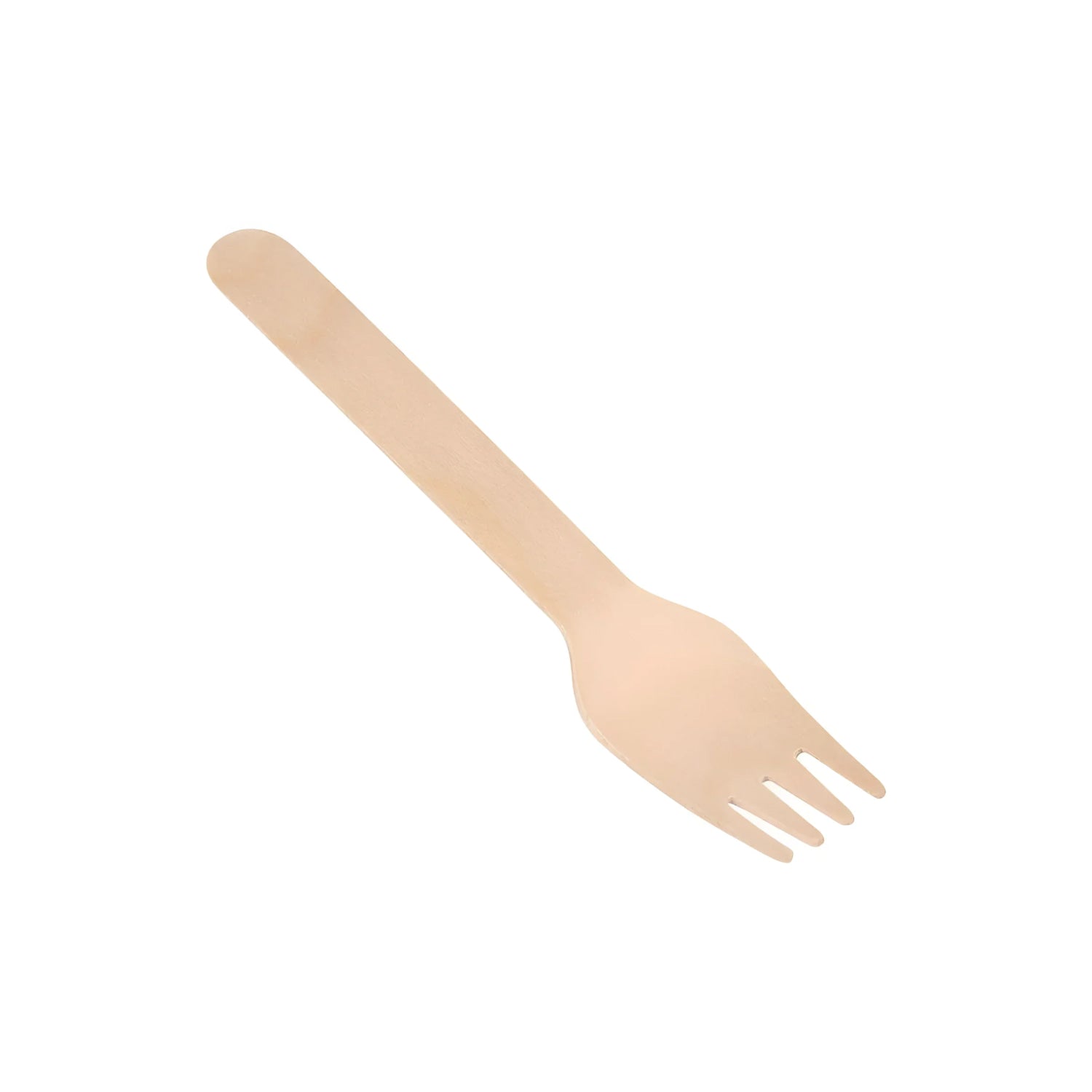Algon Forks Disposable Biodegradable wooden party take away cutlery Pack of 50