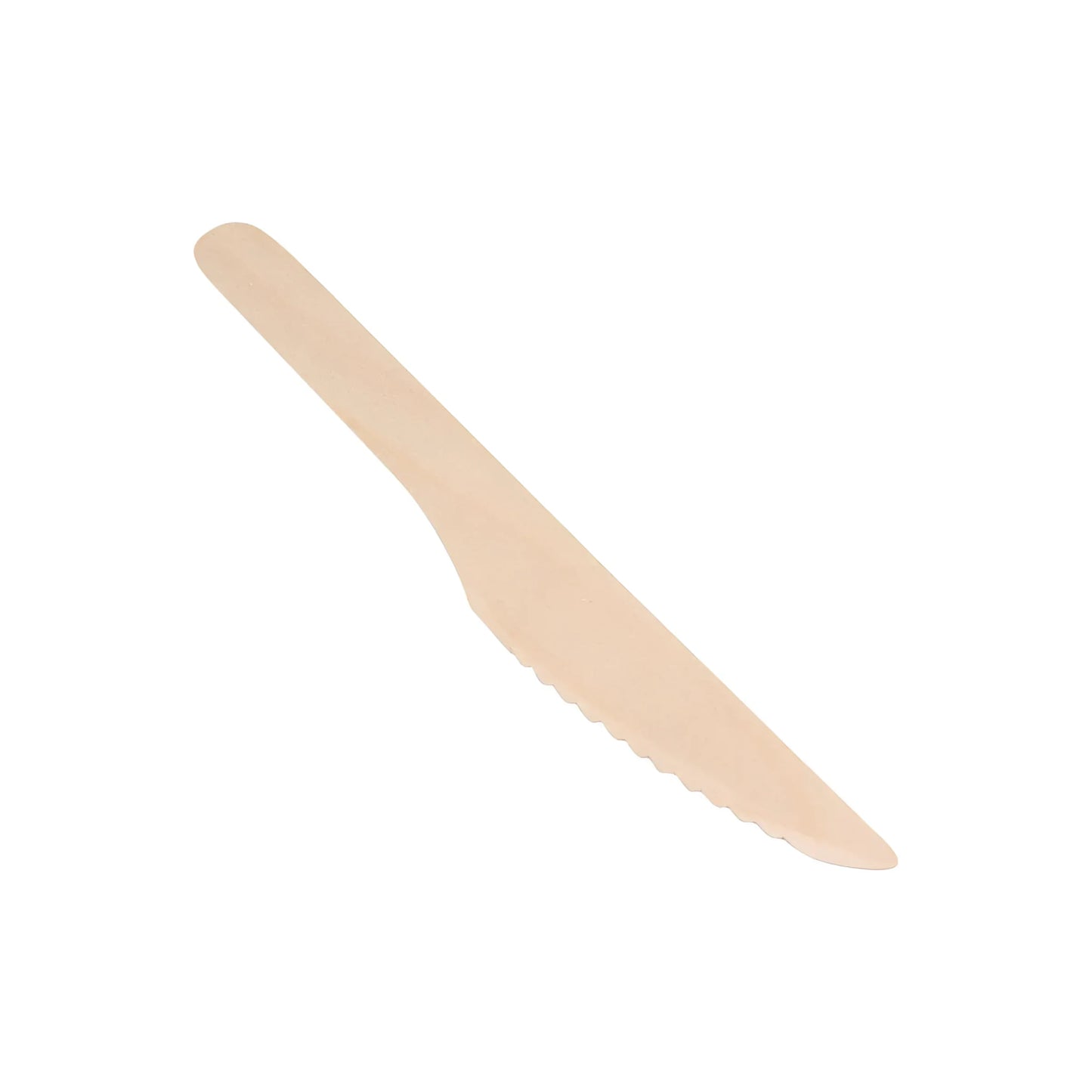 Algon Knives Disposable Biodegradable wooden party take away cutlery Pack of 50