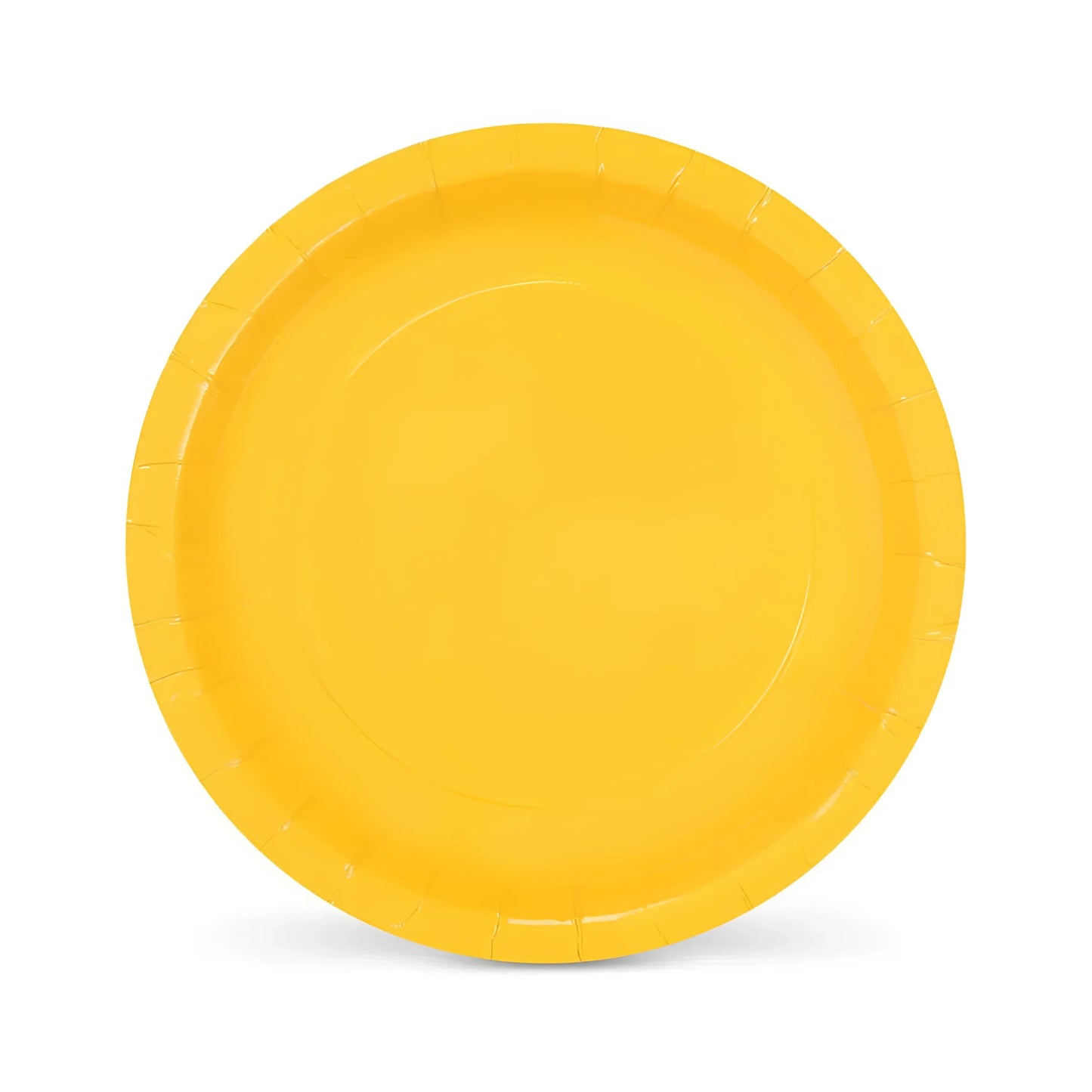 Algon Plates Disposable Biodegradable Yellow paper party take away Pack of 10