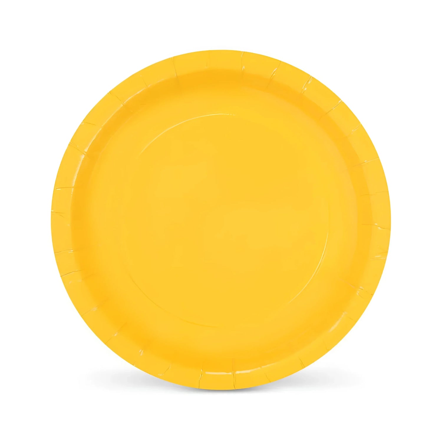 Algon Plates Disposable Biodegradable Yellow paper party take away Pack of 10