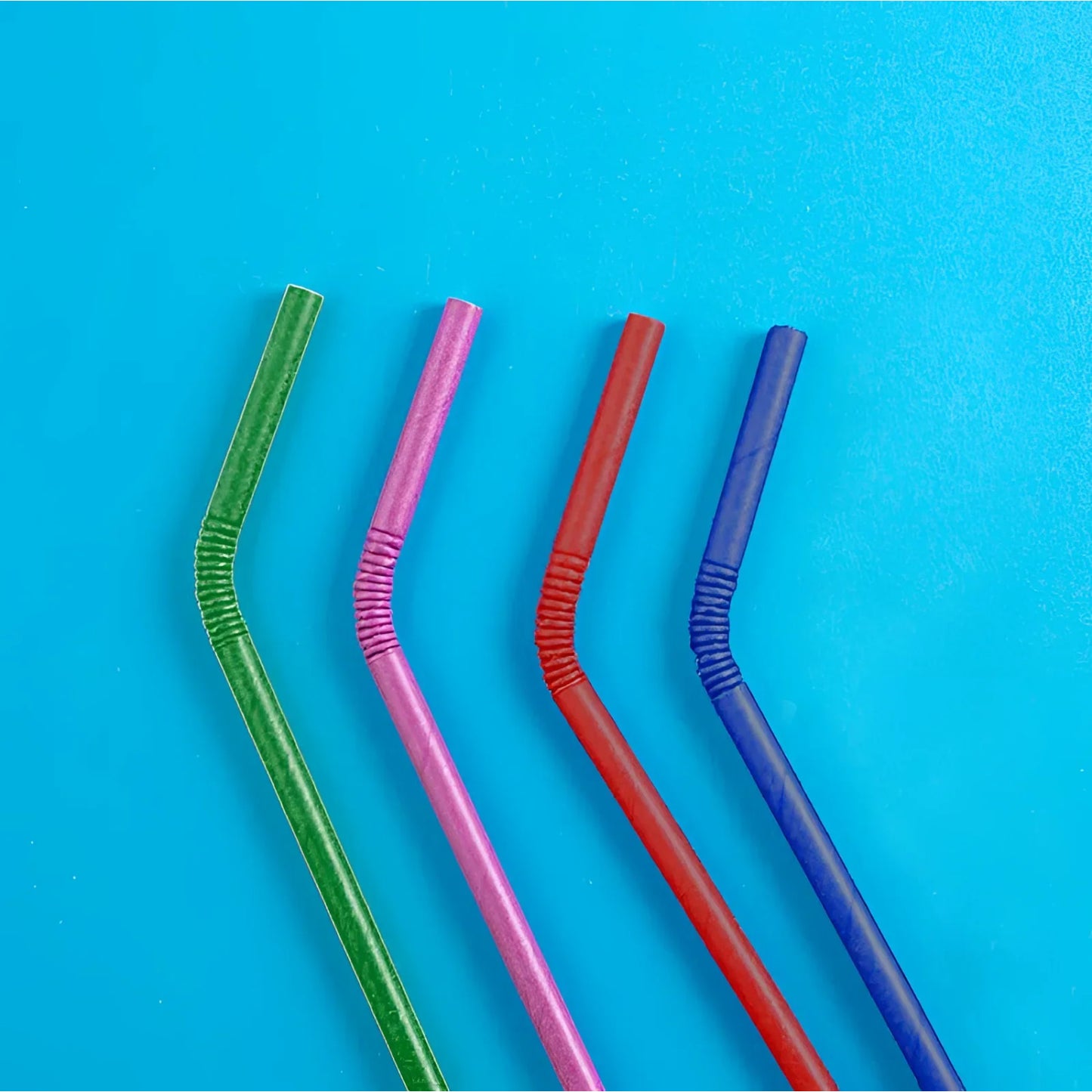 Algon Set 50 Carboard paper Drinking Straws Colours party