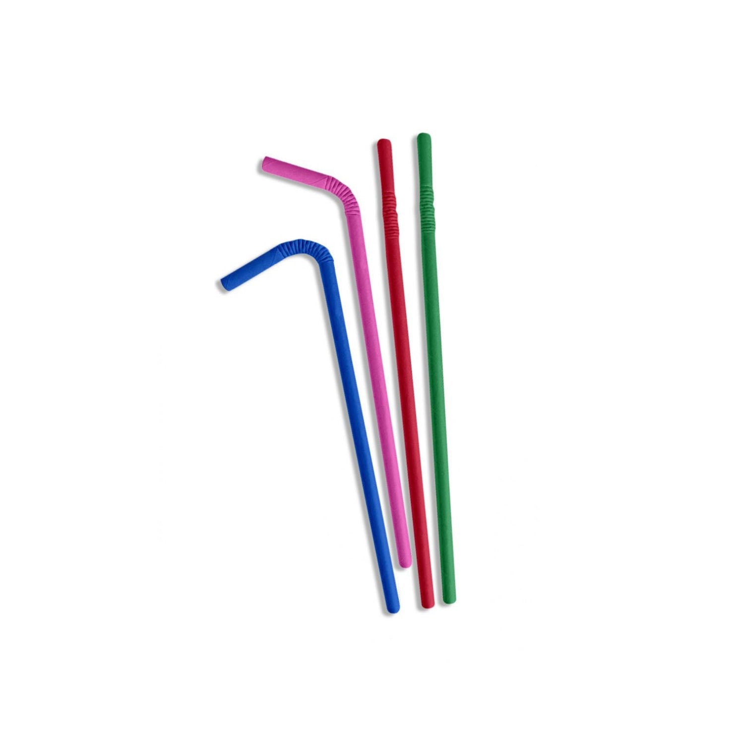 Algon Set 50 Carboard paper Drinking Straws Colours party