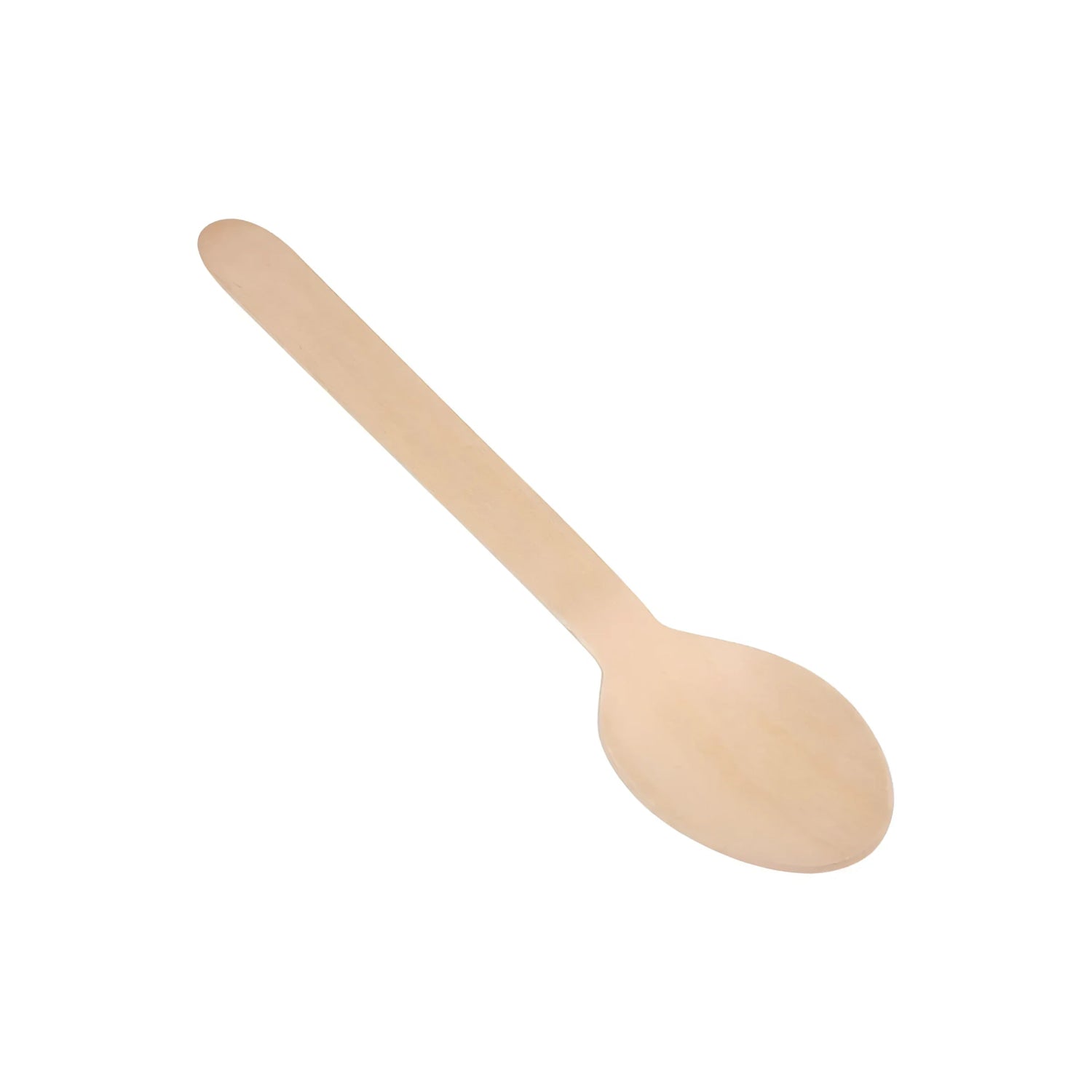 Algon Spoons Disposable Biodegradable wooden party take away cutlery Pack of 50
