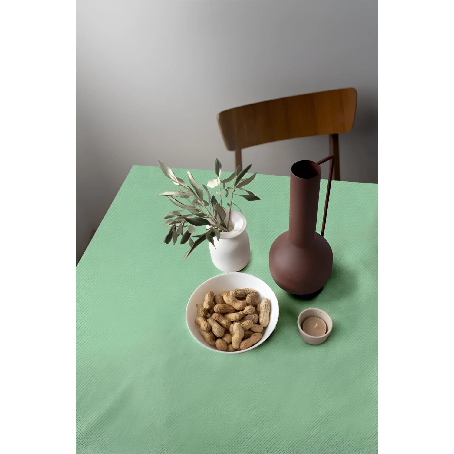 Algon Tablecloth Disposable Green Roll 1m x 10m
