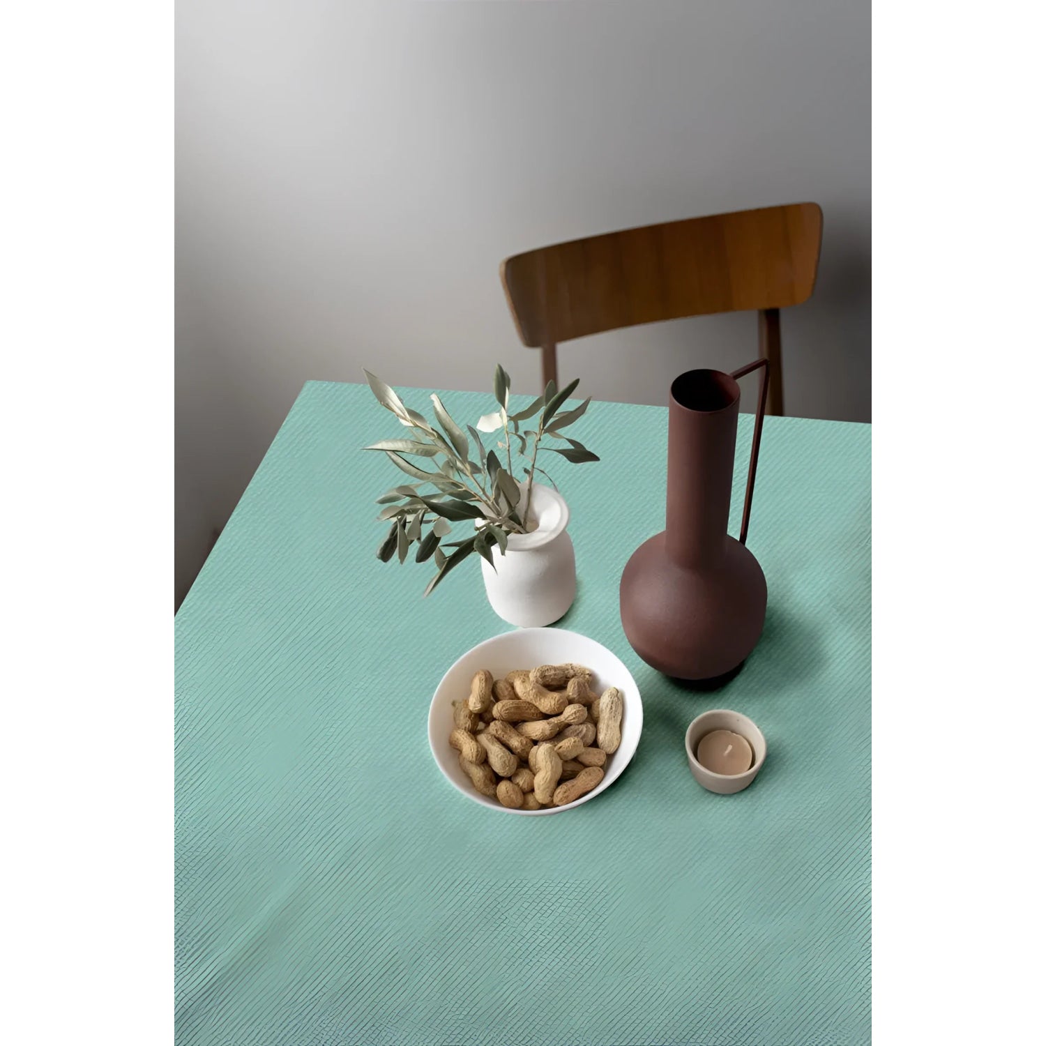 Algon Tablecloth Disposable Turquoise Roll 1m x 10m