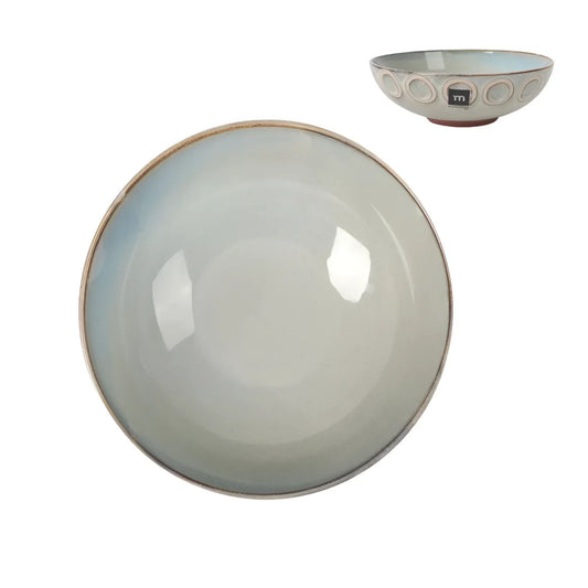 Almudena grey 19.5cm pasta bowls Embossed Stoneware La Mediterranea