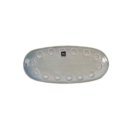Almudena Grey 33x14.8cm Dessert plate starters tapas dish