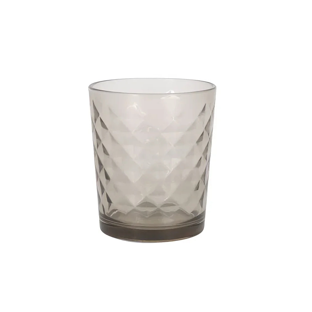 Textured grey-tinted Axel Diamonds Grey Smoke 360ml drinking glass for stylish beverages